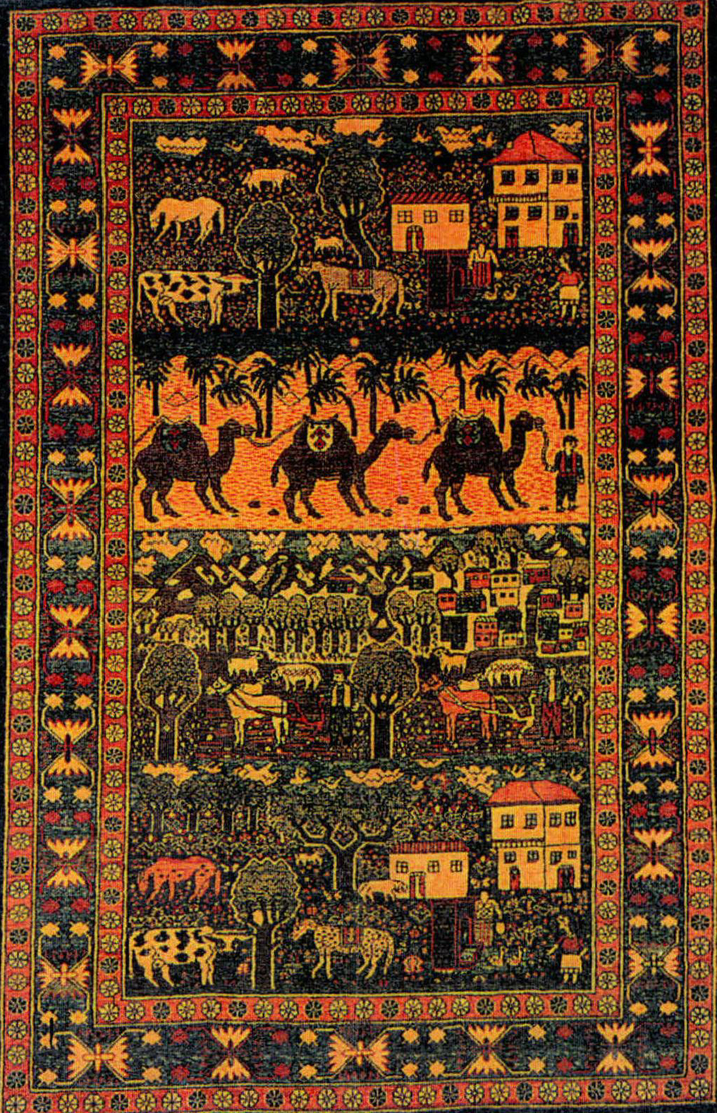 土耳其农村生活的地毯